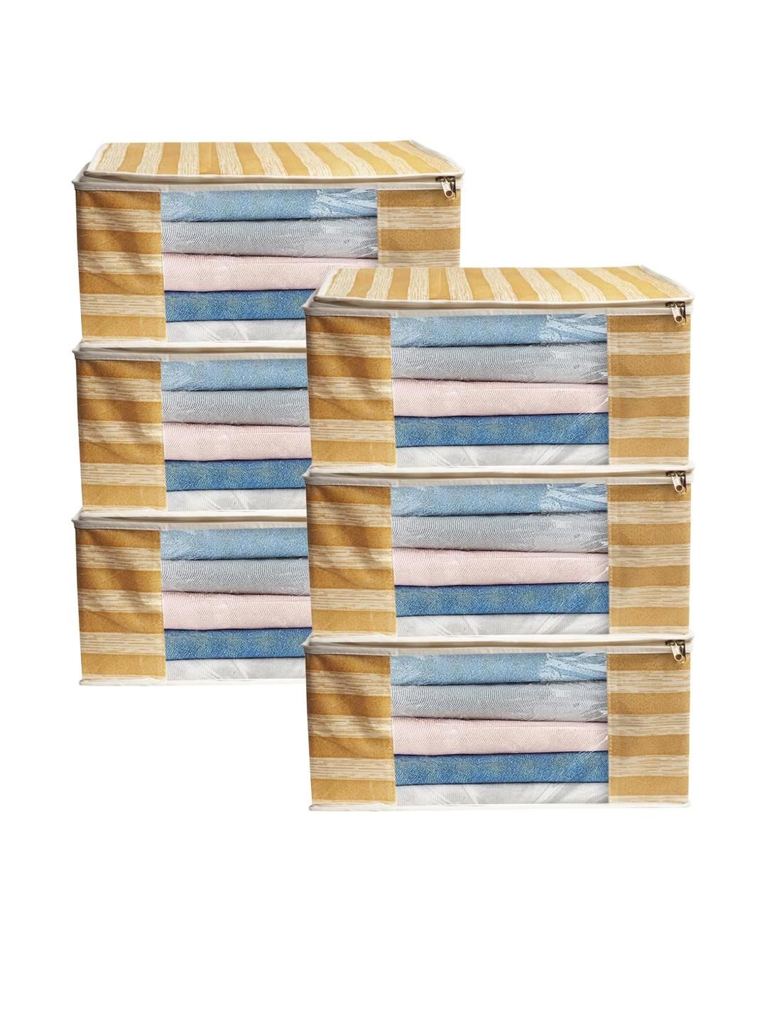 AMAK INC Brown Fabric Multi-Utility Wardrobe Organisers-picture-24