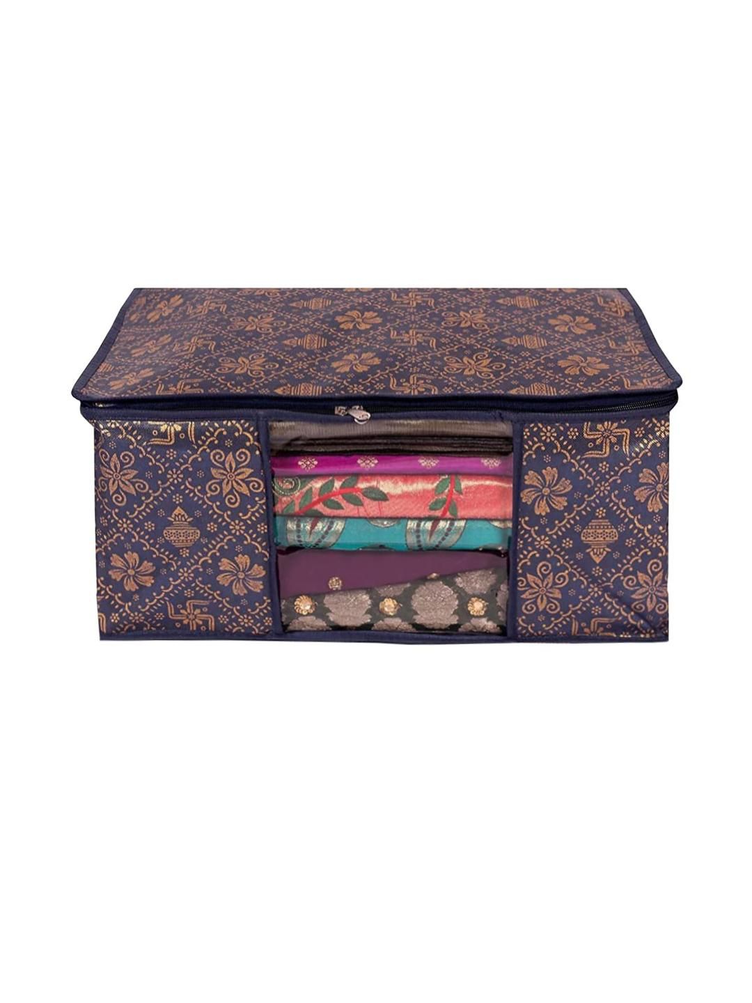 AMAK INC Blue Fabric Multi-Utility Wardrobe Organisers-picture-27