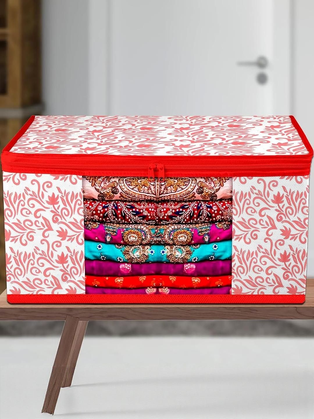 AMAK INC Red Fabric Multi-Utility Wardrobe Organisers-picture-27