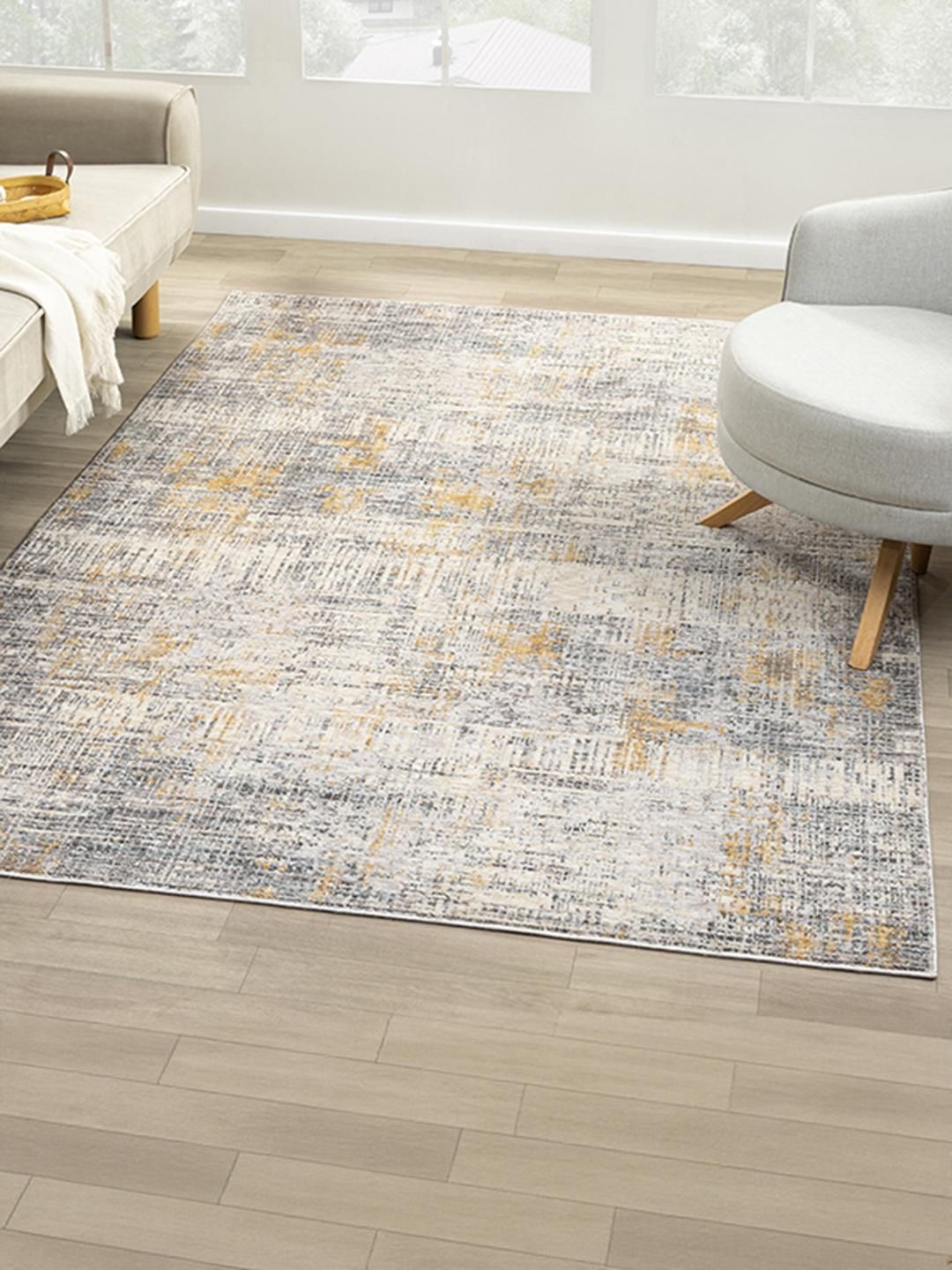 Kaleen India Multi Polyester Abstract Anti-Skid Carpets-picture-13