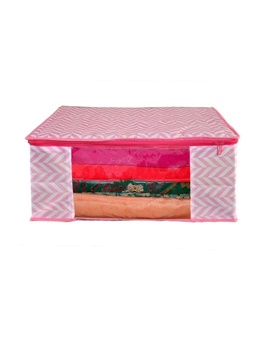 AMAK INC Pink Fabric Multi-Utility Wardrobe Organisers-picture-39