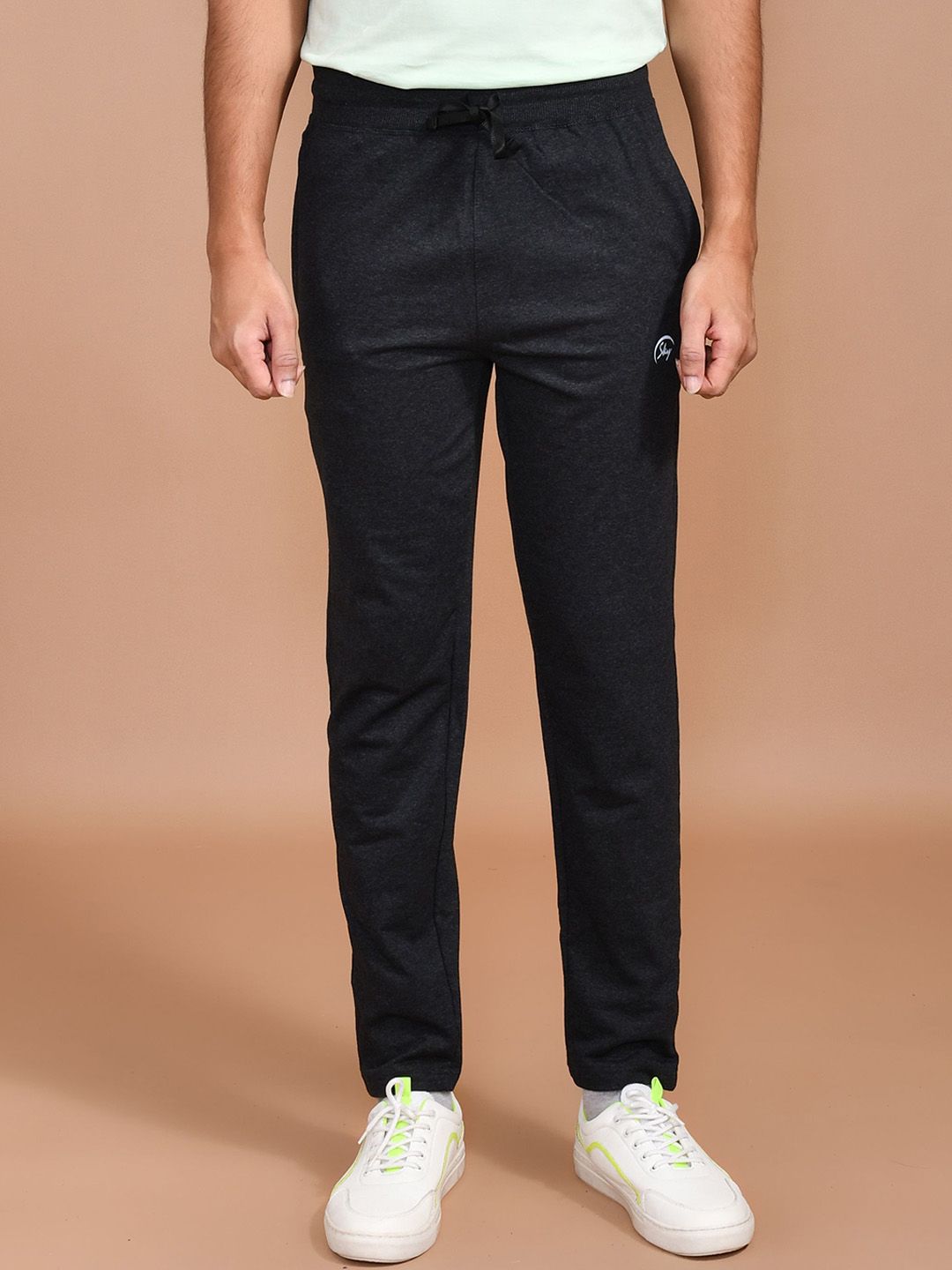 SKYKNIT Men Slim Fit Cotton Mid Rise Track Pants-picture-30