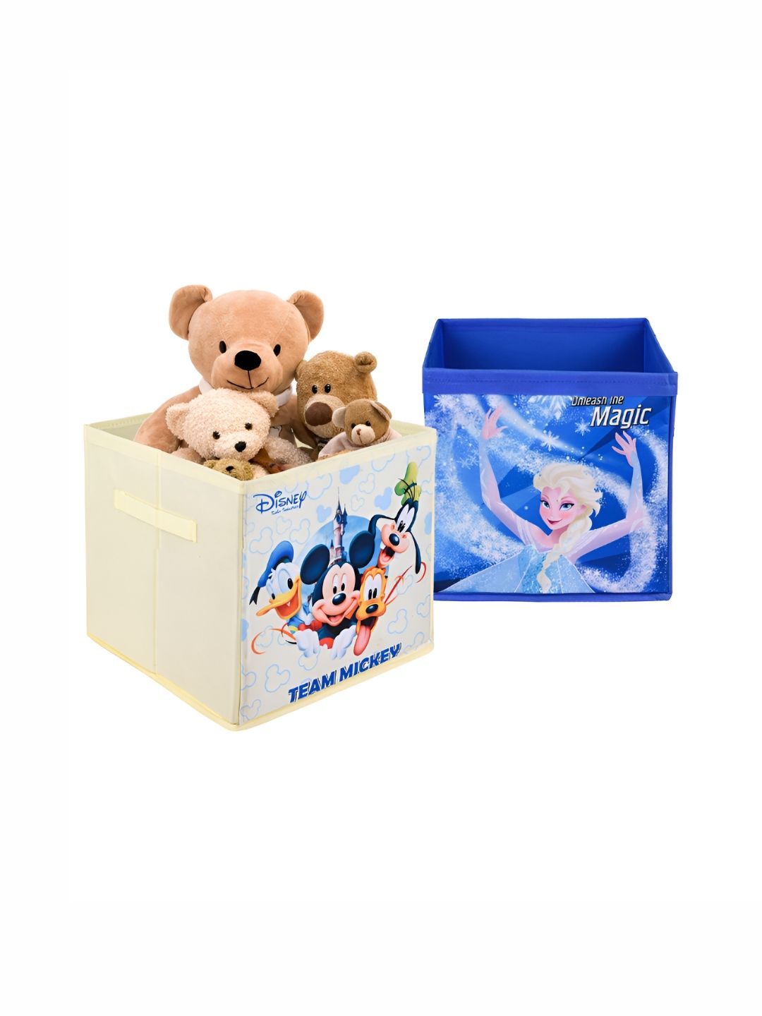 YK Cream-Coloured & Blue 2 Pieces Disney Printed Multi-Utility Organisers-picture-34