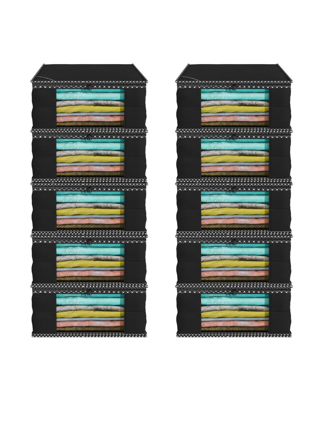 AMAK INC Black Fabric Multi-Utility Wardrobe Organisers-image-1