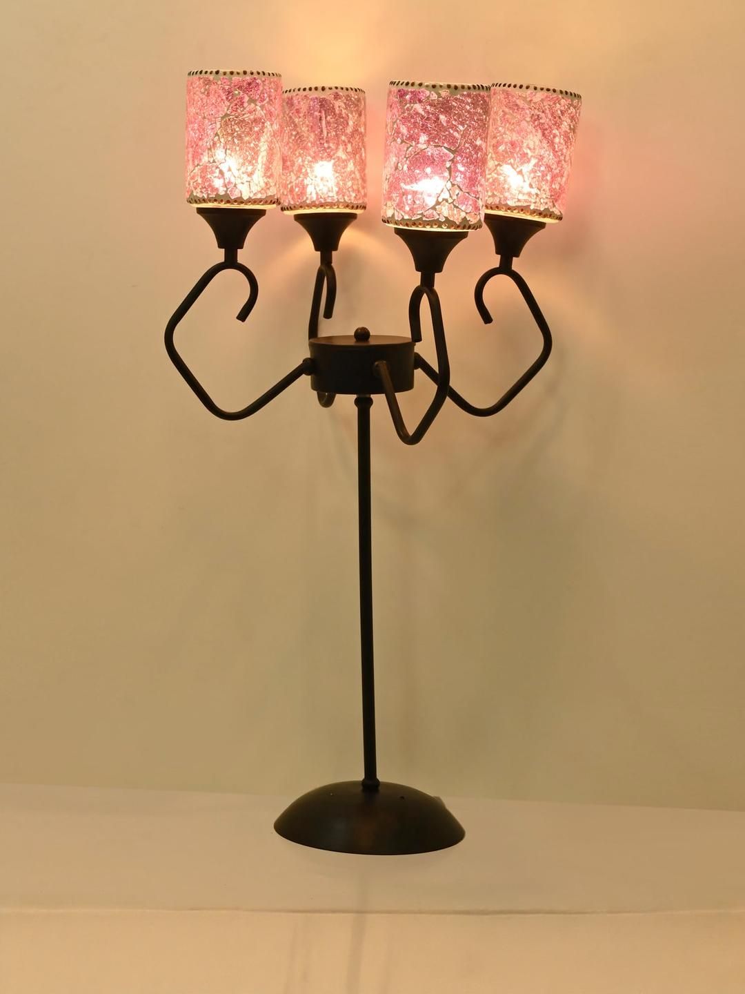 SOMIL Floor Lamp with Metal Base and Glass Shades-image-42