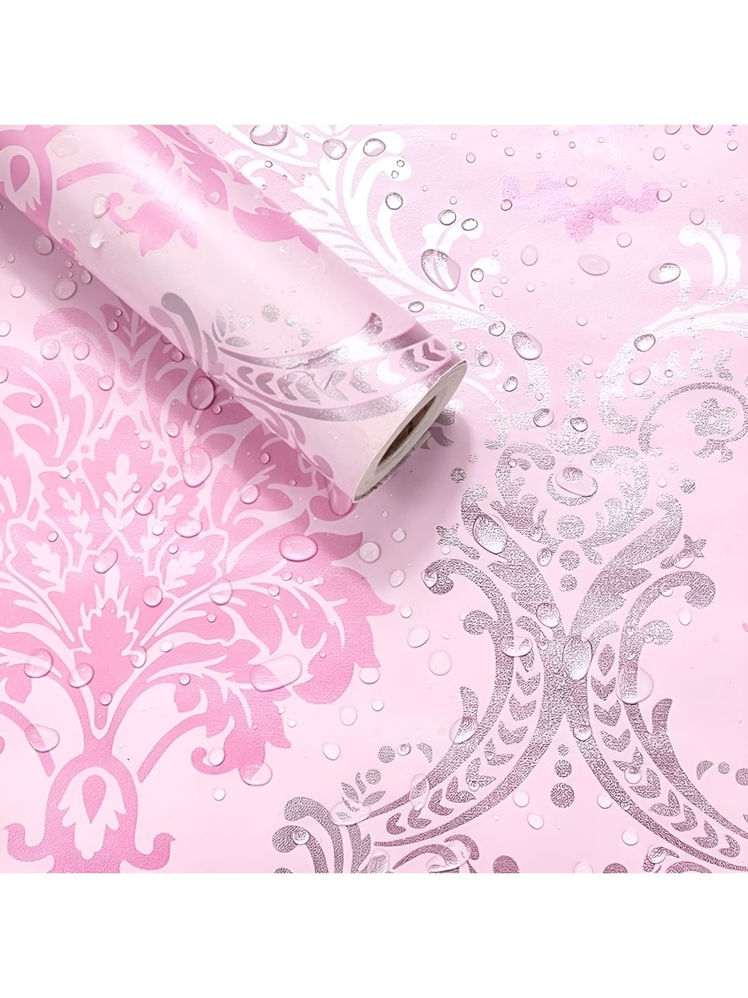 Myntra Elegant Homes Pink & Grey Printed Self-Adhesive & Durable Wall Sticker-picture-30