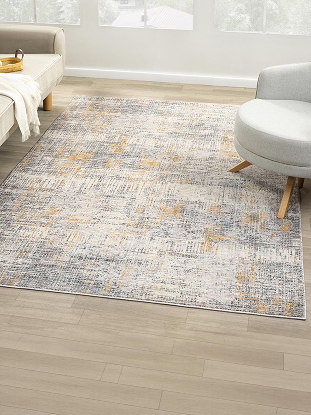 Kaleen India Multi Polyester Abstract Anti-Skid Carpets-picture-15