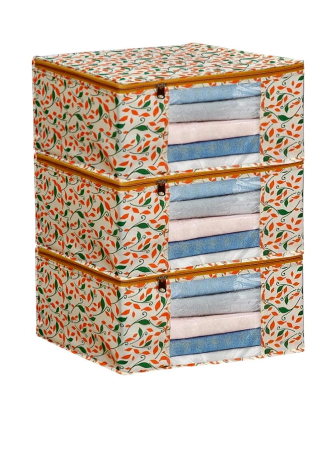 AMAK INC Orange Fabric Multi-Utility Wardrobe Organisers-picture-40