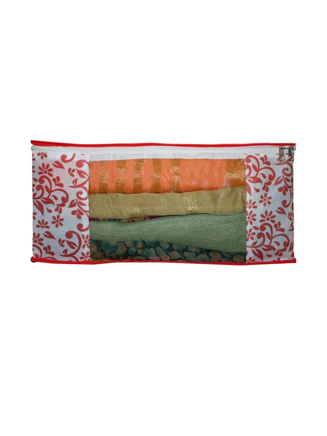 AMAK INC Red Fabric Multi-Utility Wardrobe Organisers-picture-43