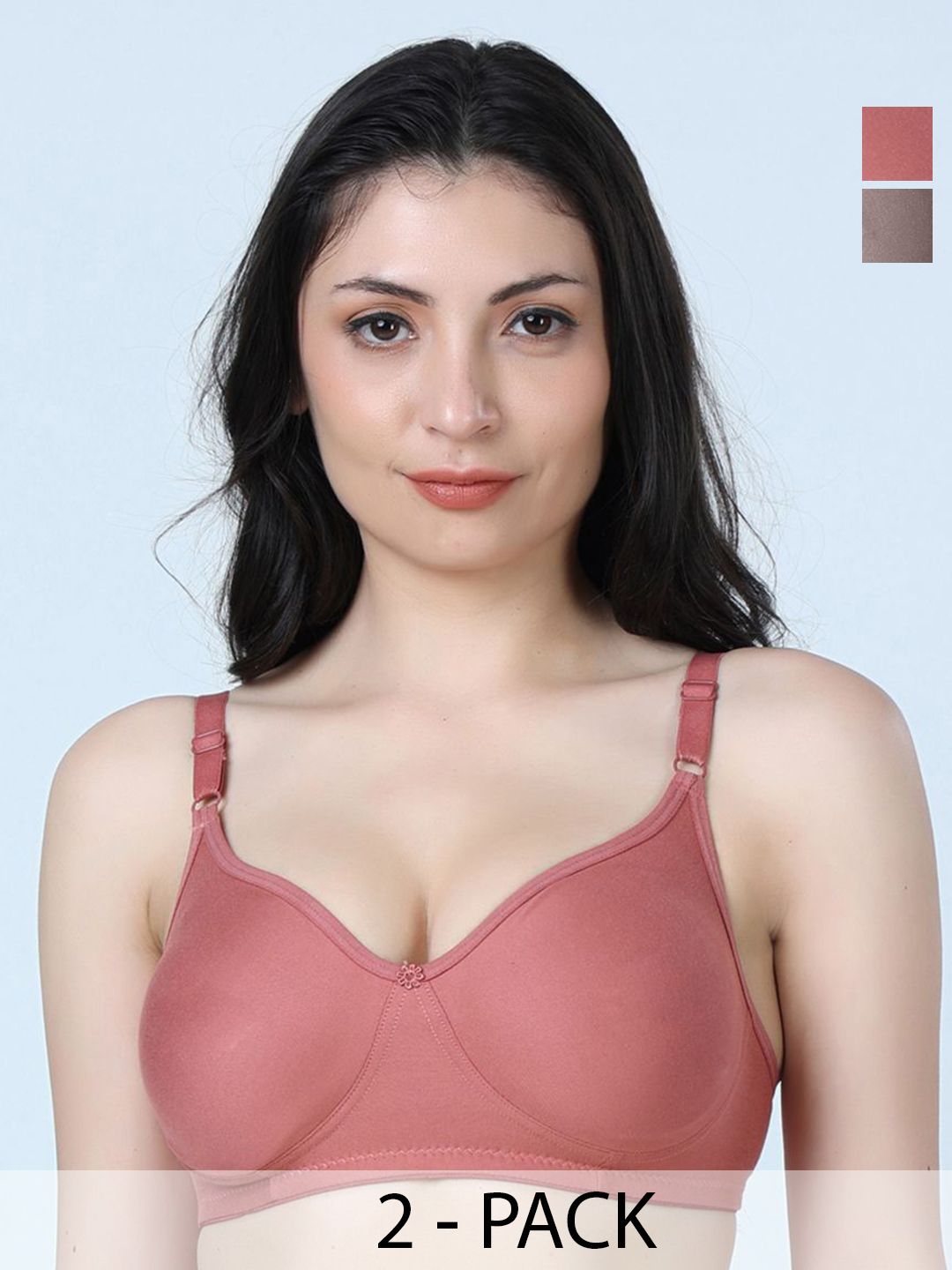 SHYAM SONS FLAIR Women Pack of 2 Full Coverage Bra