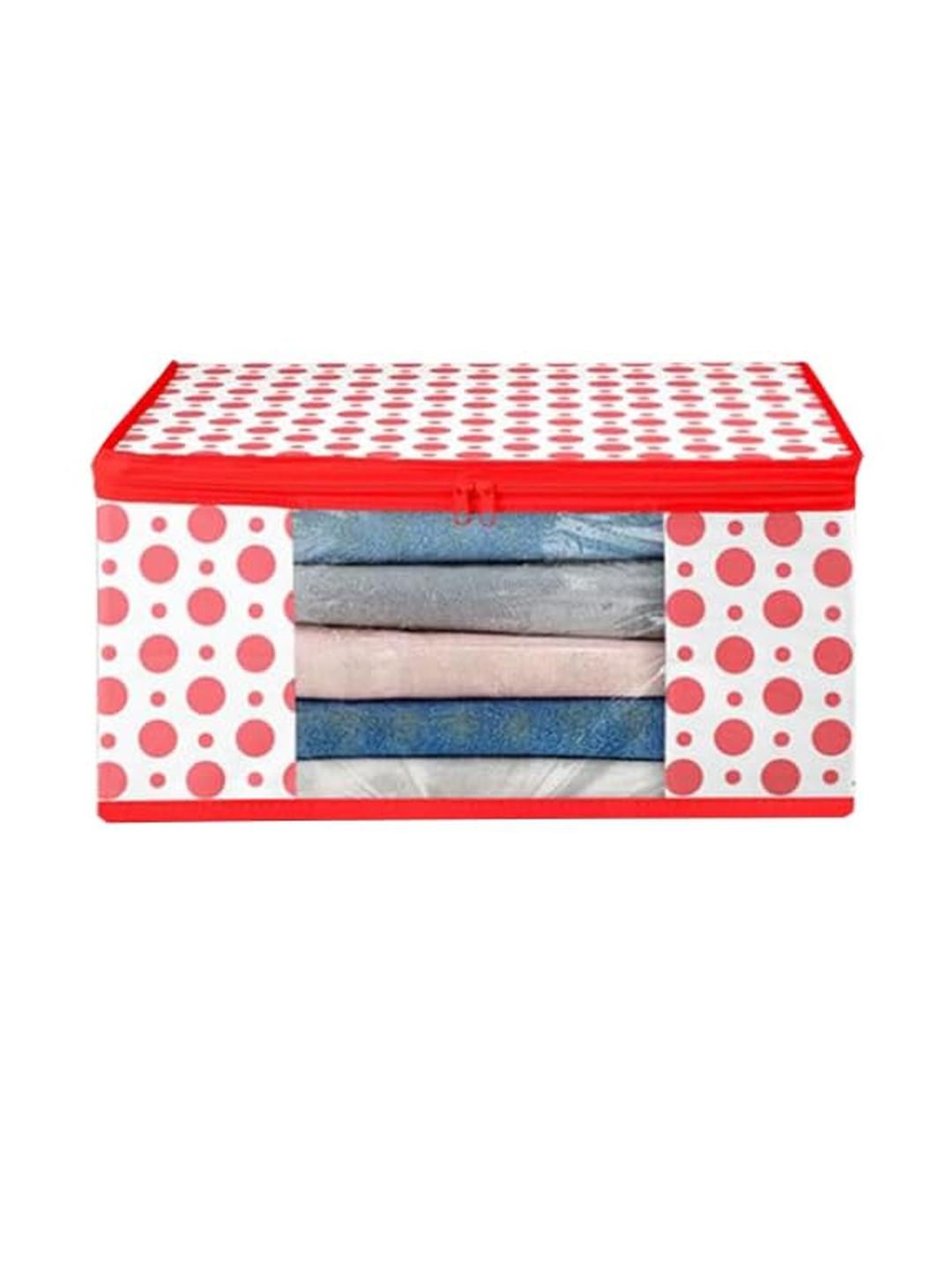 AMAK INC Red Fabric Multi-Utility Wardrobe Organisers-picture-38
