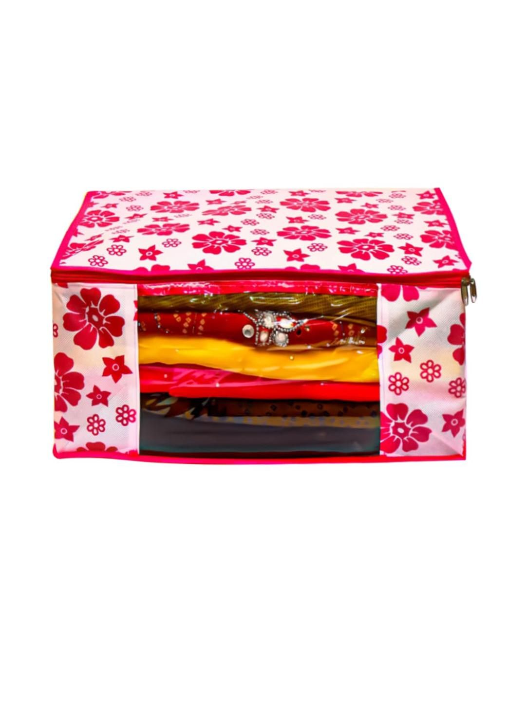AMAK INC Pink Fabric Multi-Utility Wardrobe Organisers-picture-6