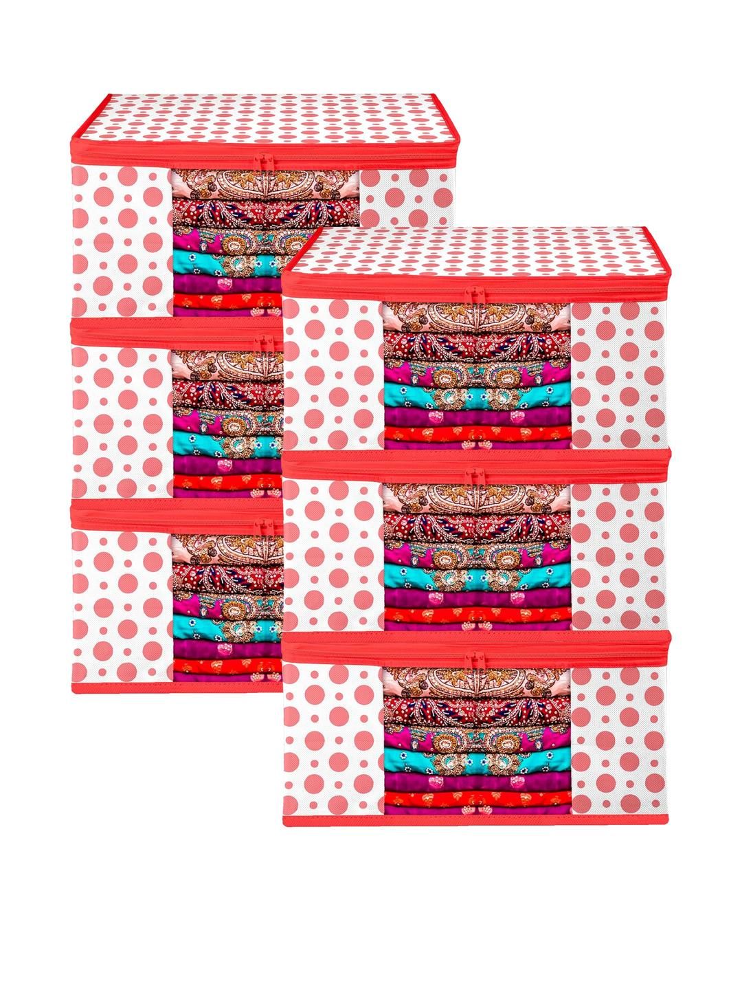 AMAK INC Red Fabric Multi-Utility Wardrobe Organisers-picture-20