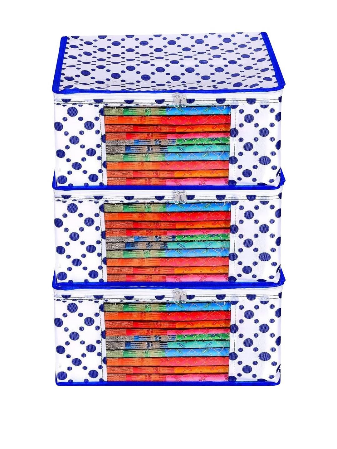 AMAK INC Blue Fabric Multi-Utility Wardrobe Organisers-picture-39