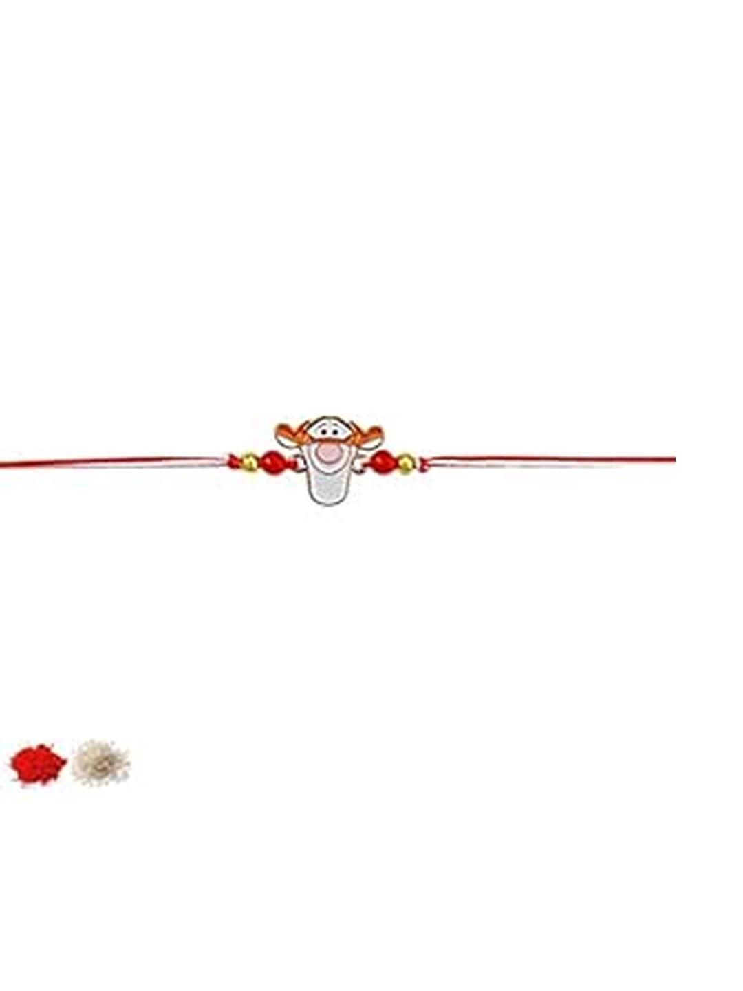 FURE Kids Tiger Character Rakhi with Roli Chawal-picture-29