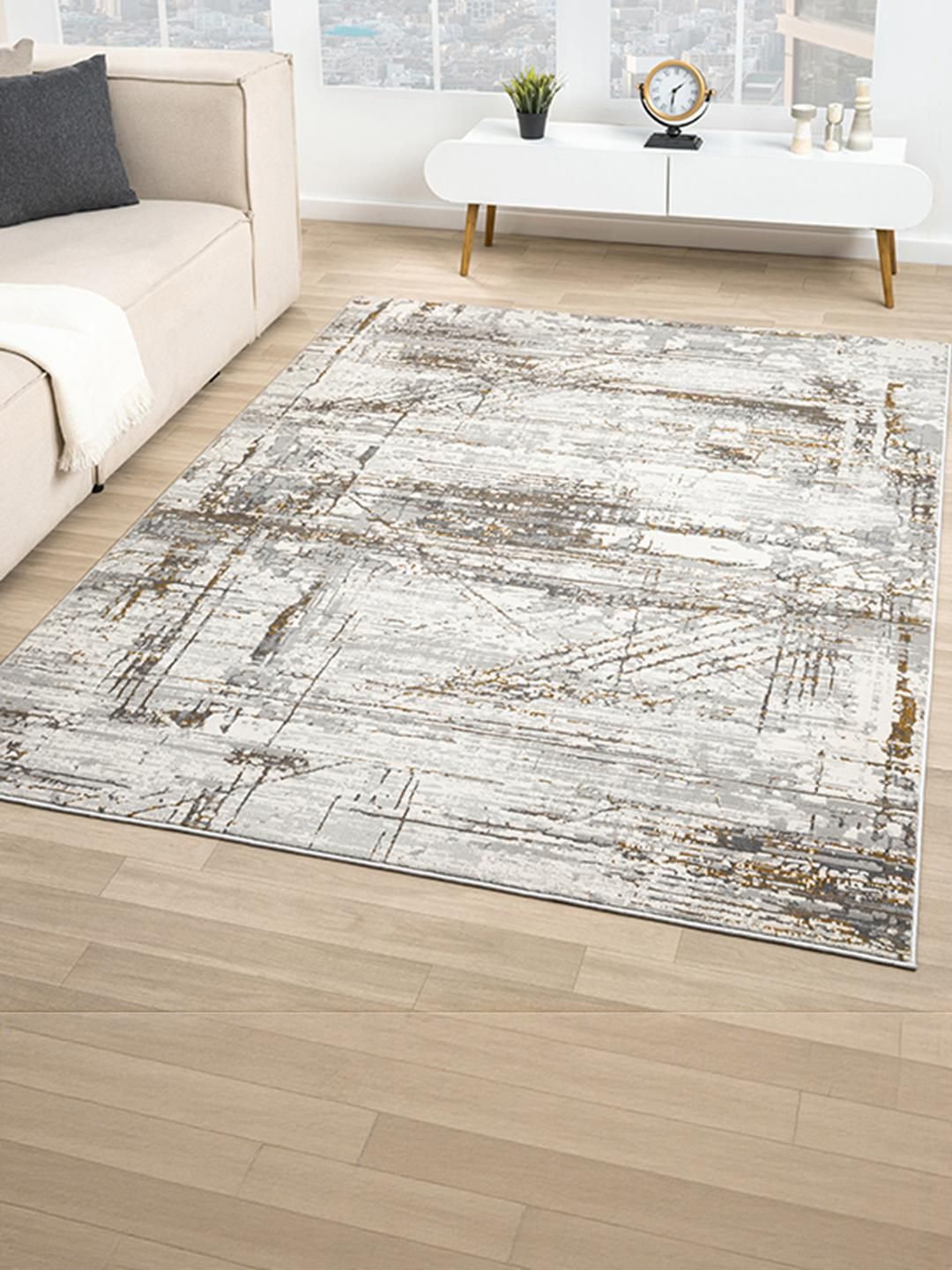 Kaleen India Multi Polyester Abstract Anti-Skid Carpets-picture-20