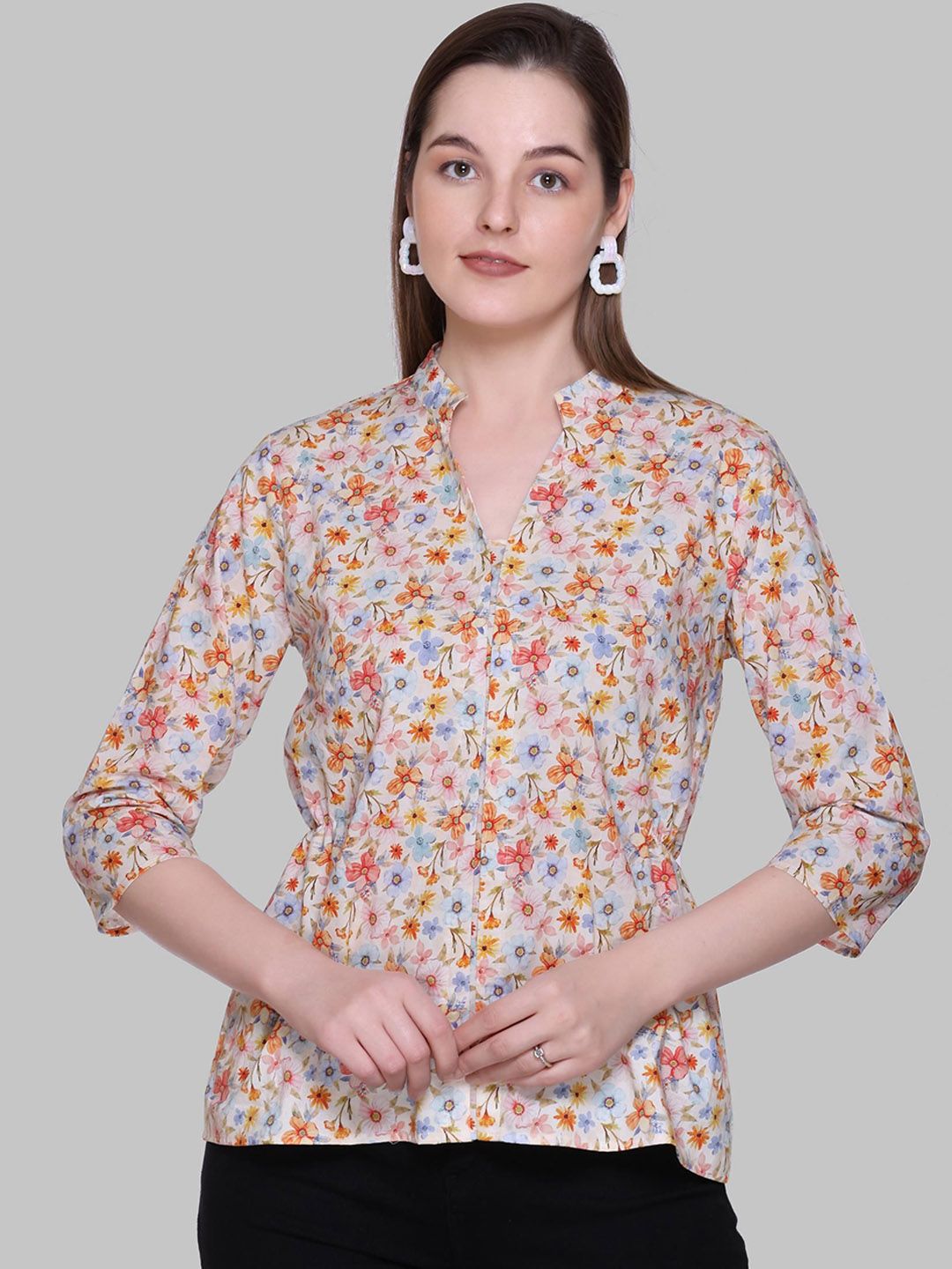 KIZA Printed Pure Cotton Top With Trousers Co-Ords-picture-16