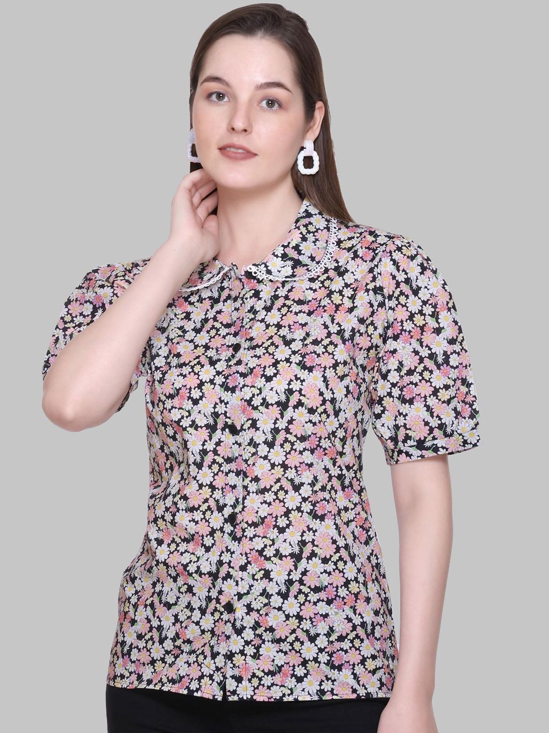 KIZA Printed Pure Cotton Top & Trousers Co-Ords-picture-15