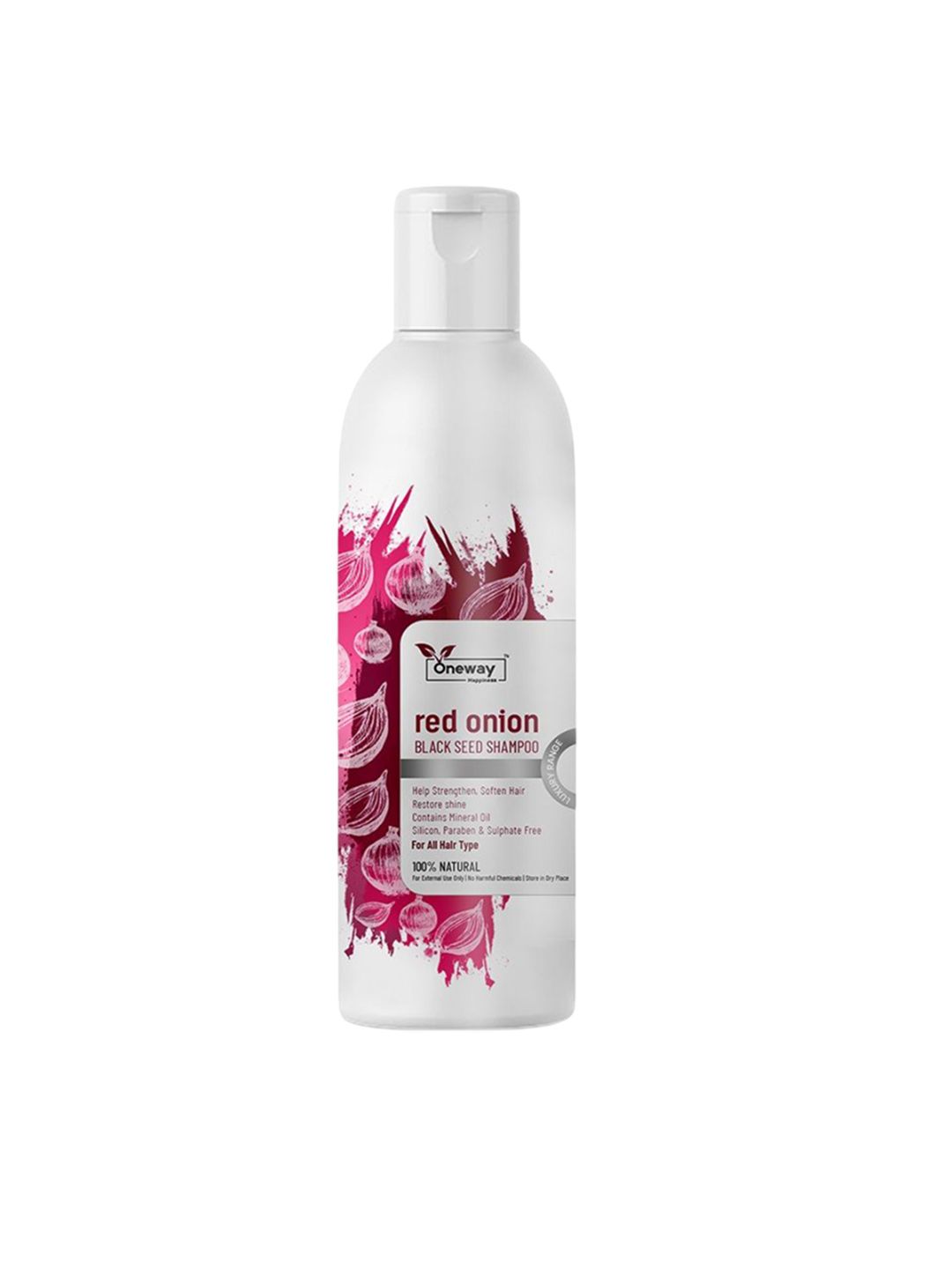 Oneway Happiness Red Onion Shampoo With Vitamin E - 100 ml-picture-30