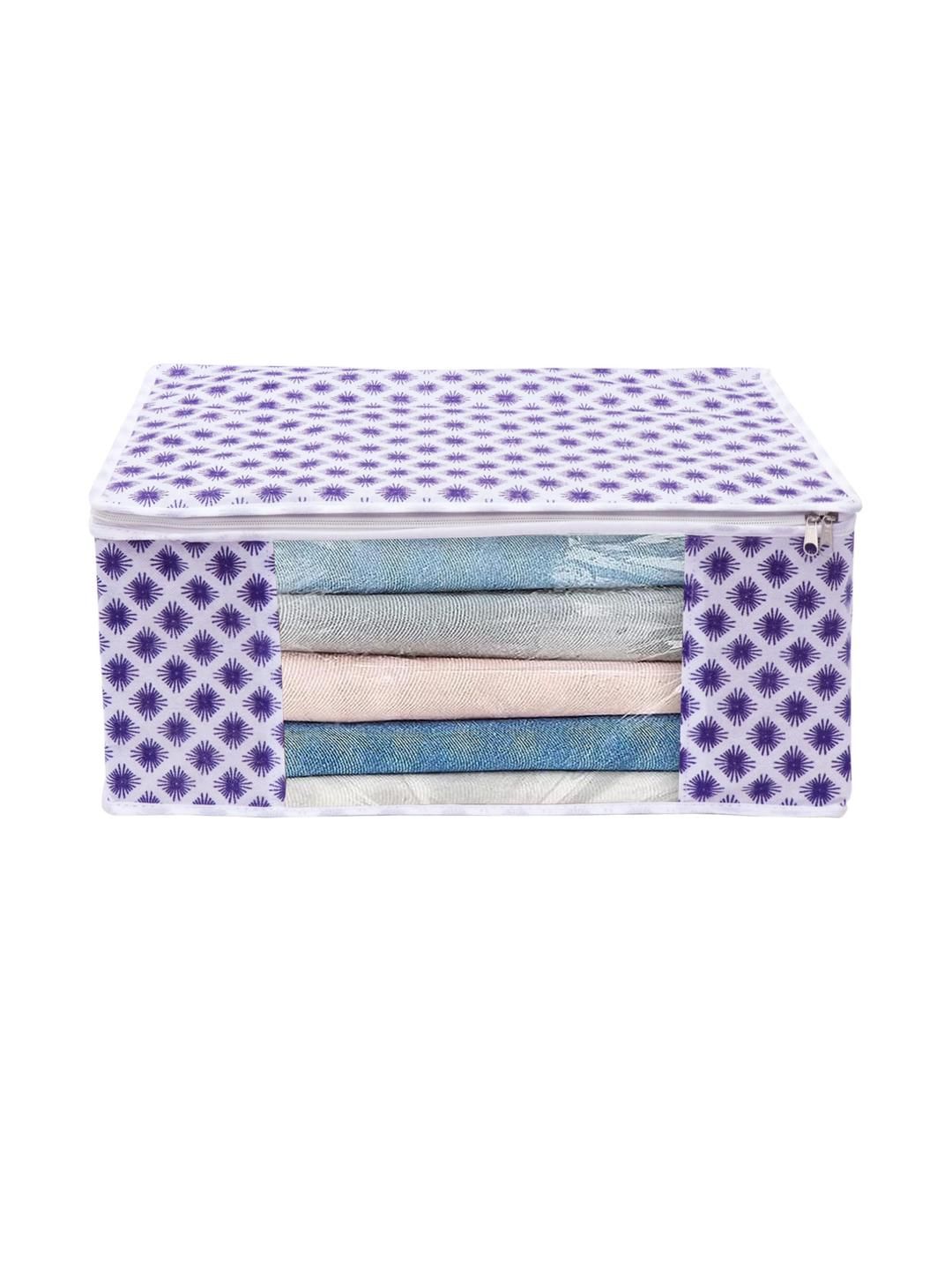 AMAK INC Blue Fabric Multi-Utility Wardrobe Organisers-picture-33