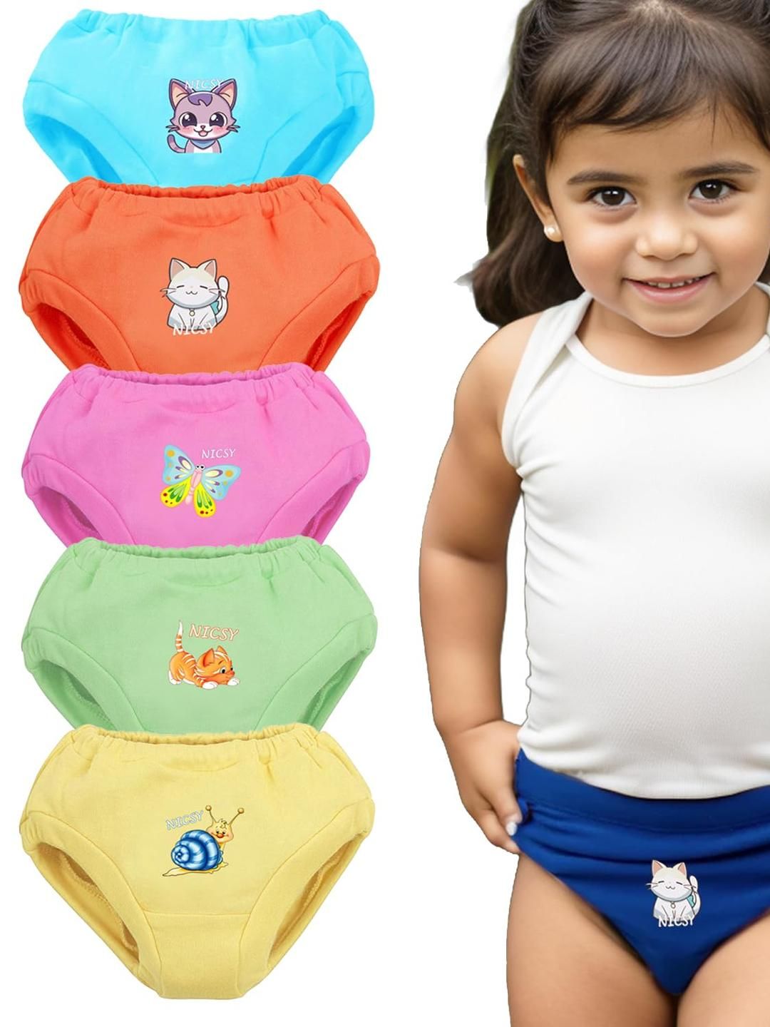 Nicsy Set of 5 Mid-Rise Basic Briefs-picture-38