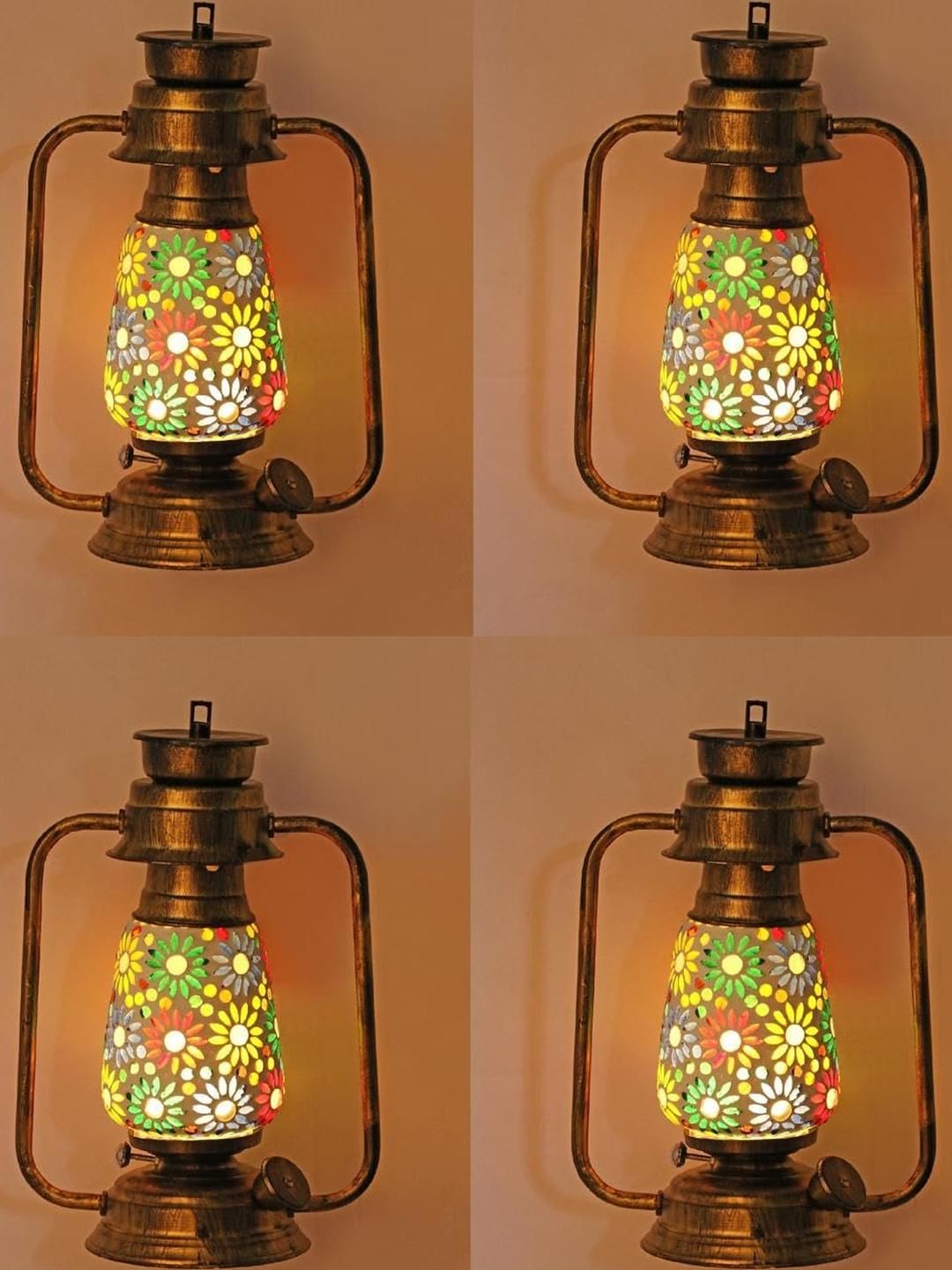 SOMIL Multicoloured Cylinder Glass Wall Lamps-picture-12