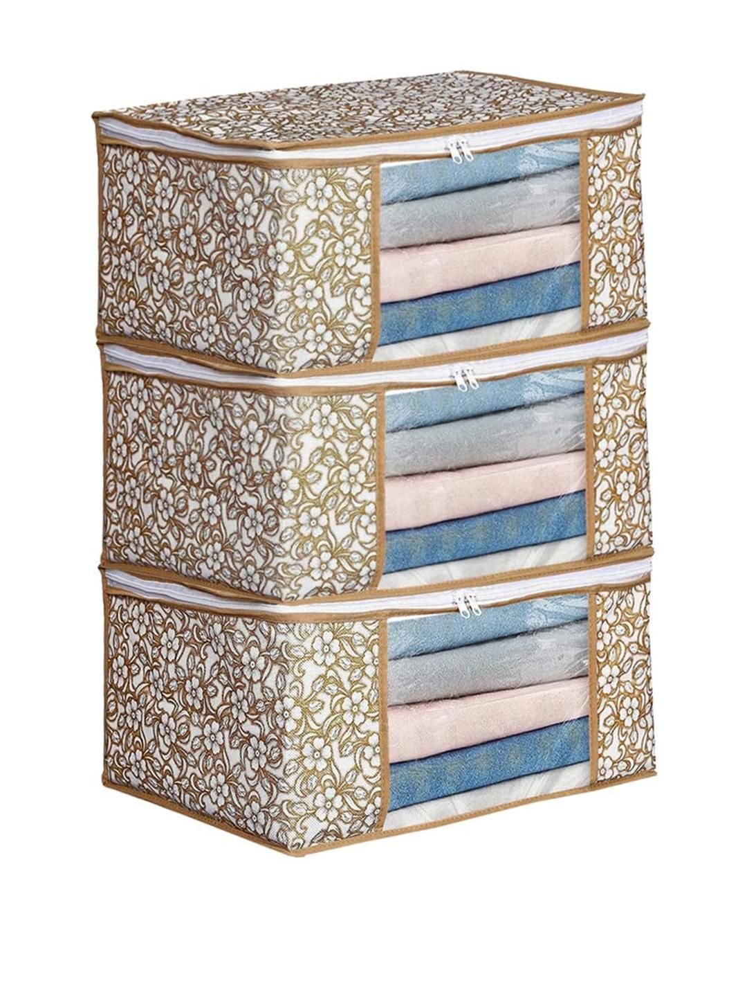 AMAK INC Beige Fabric Multi-Utility Wardrobe Organisers-image-20