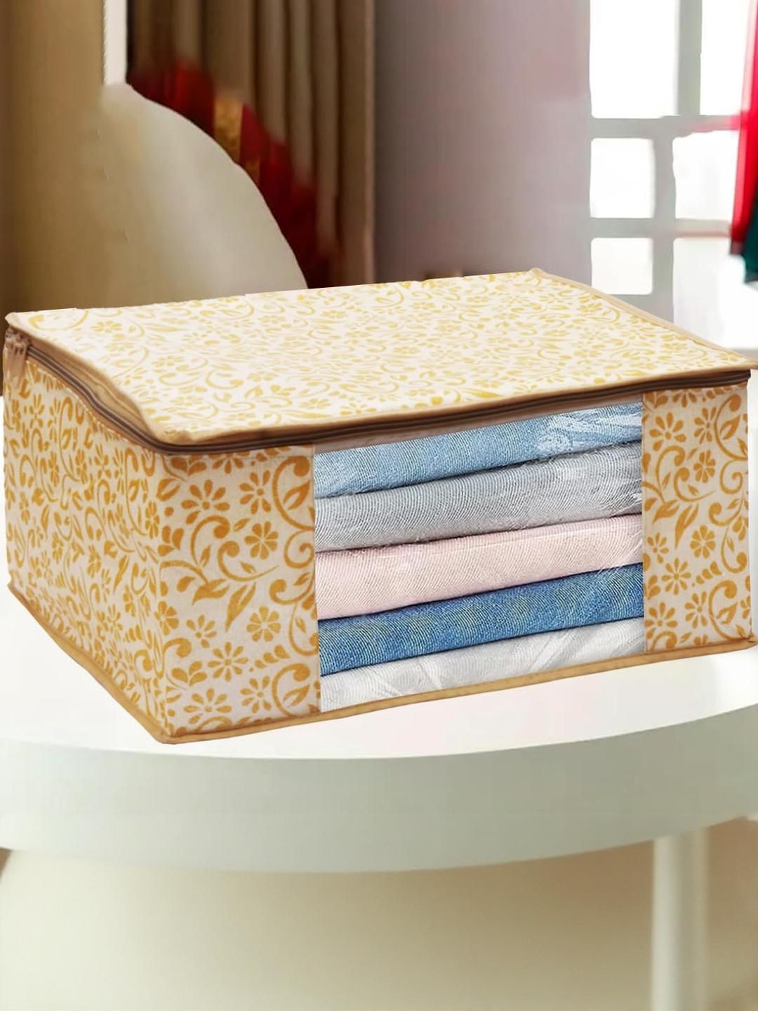 AMAK INC Beige Fabric Multi-Utility Wardrobe Organisers-picture-30