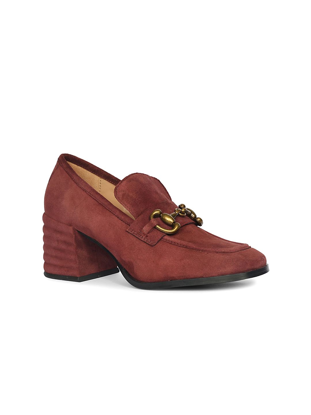 Saint G Women Suede Leather Block Mules Moccasins-image-49