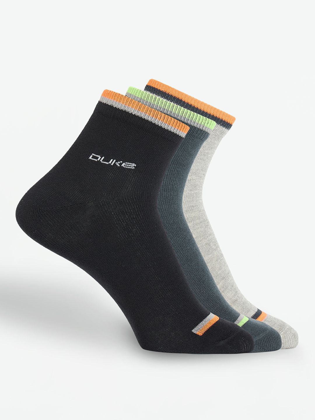 Duke Men Pack Of 3 Assorted Above Ankle-Length Socks-picture-34
