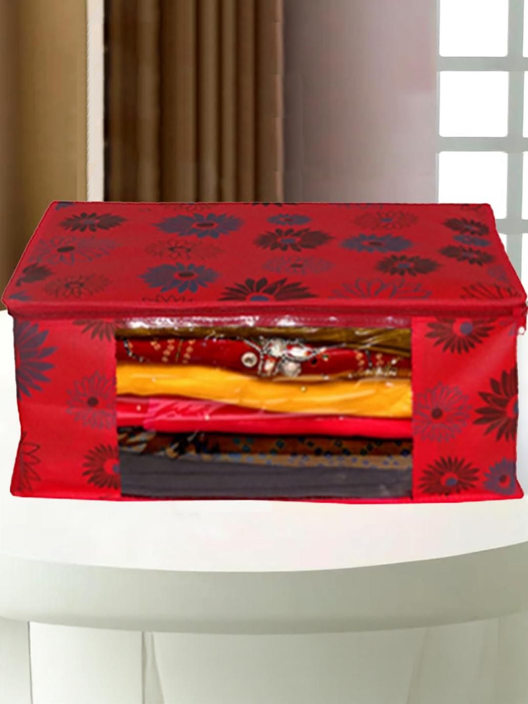 AMAK INC Red Fabric Multi-Utility Wardrobe Organisers-picture-35
