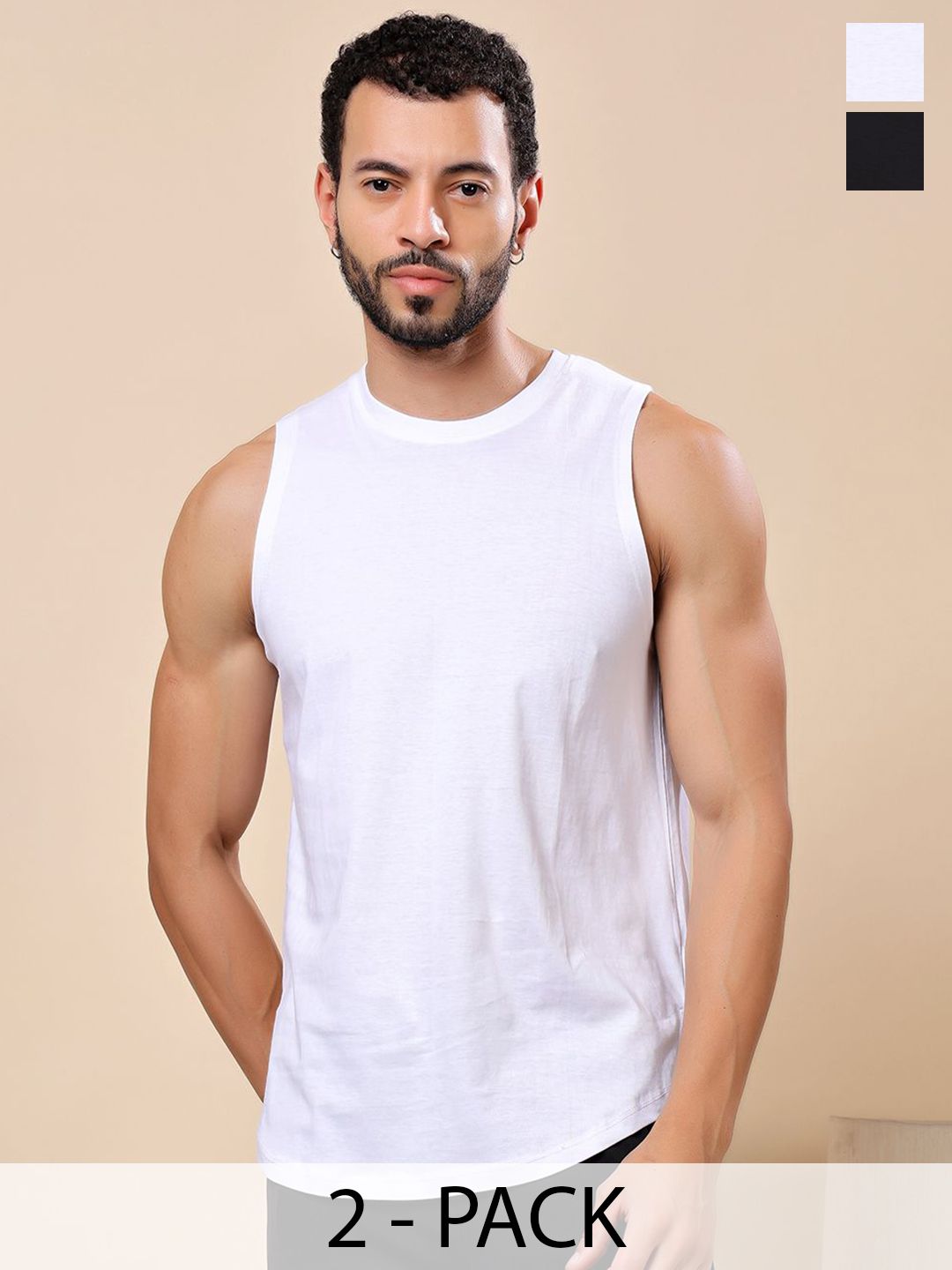 Friskers Pack Of 2 Pure Cotton Gym Vests 200725AE-02-17-picture-15