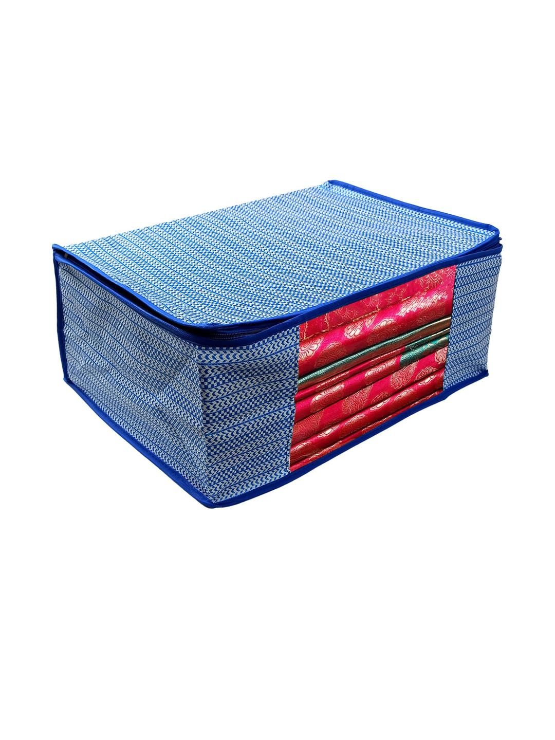 AMAK INC Blue Fabric Multi-Utility Wardrobe Organisers-picture-12
