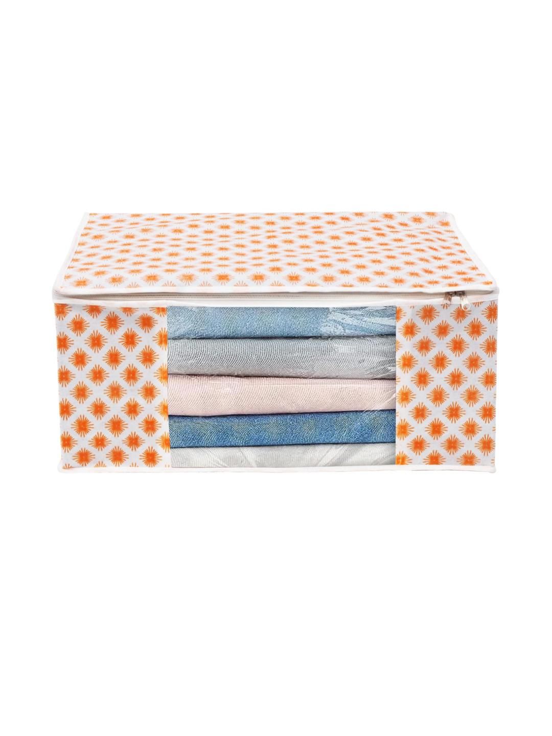 AMAK INC Orange Fabric Multi-Utility Wardrobe Organisers-picture-48