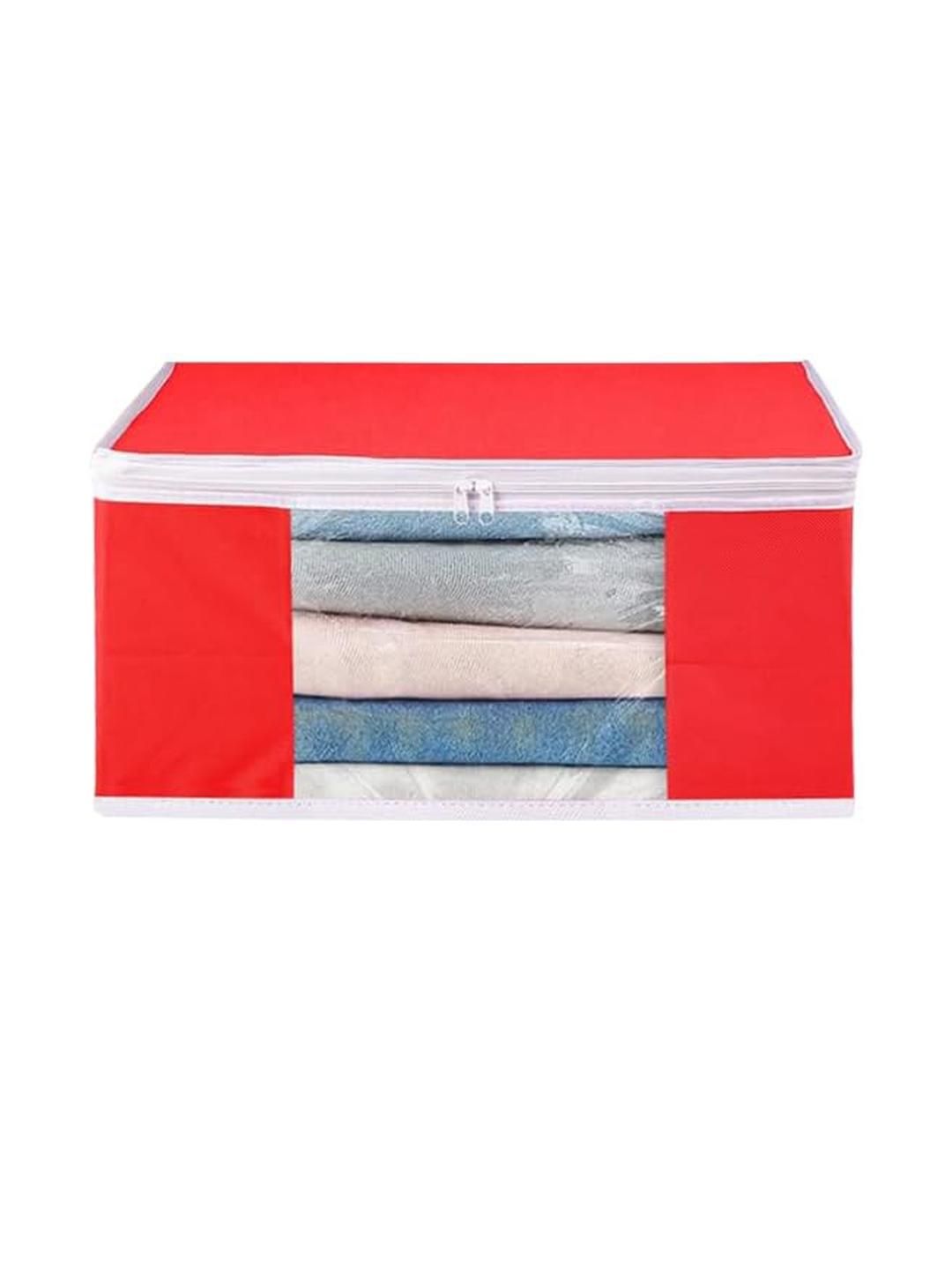 AMAK INC Red Fabric Multi-Utility Wardrobe Organisers-picture-34