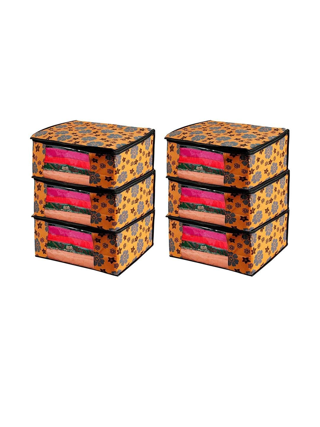AMAK INC Orange Fabric Multi-Utility Wardrobe Organisers-picture-22