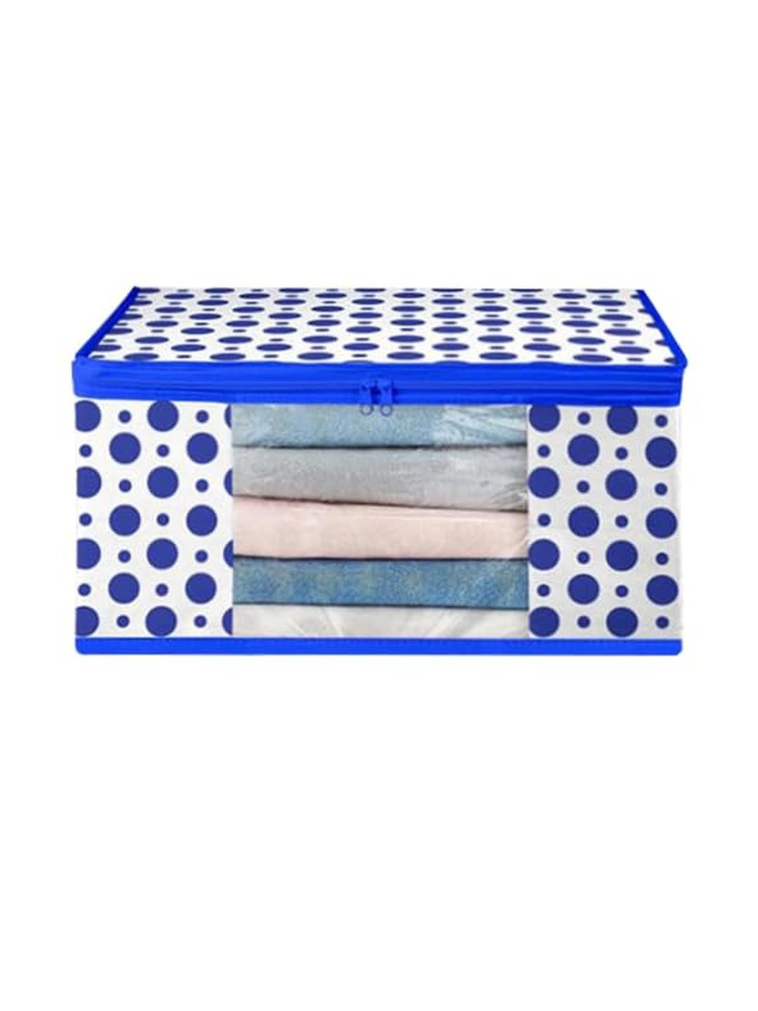 AMAK INC Blue Fabric Multi-Utility Wardrobe Organisers-picture-48
