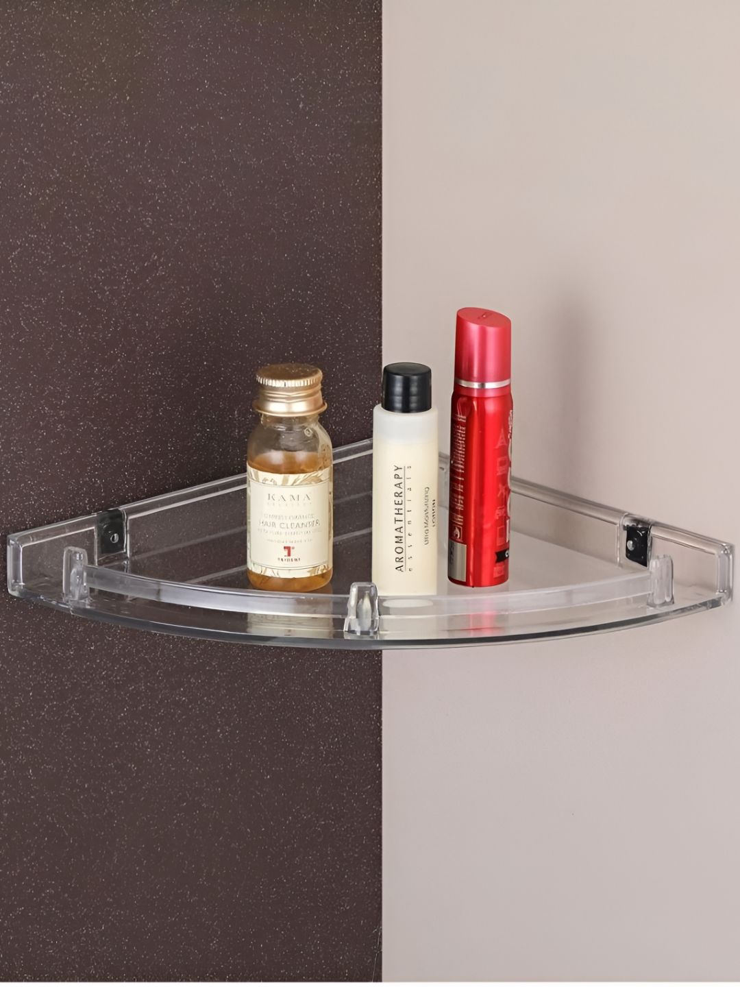 upkaranwale White 3 Pieces Bathroom Shelves-picture-55