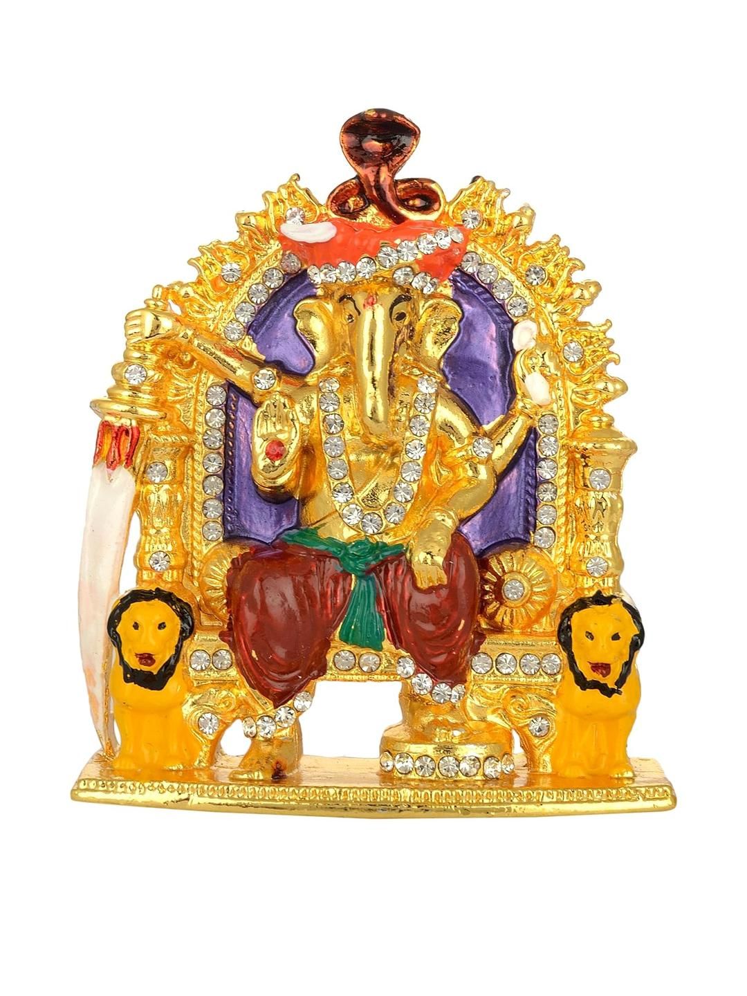 Kulin Gold-Toned Religious Lord Ganesha Showpiece-picture-30