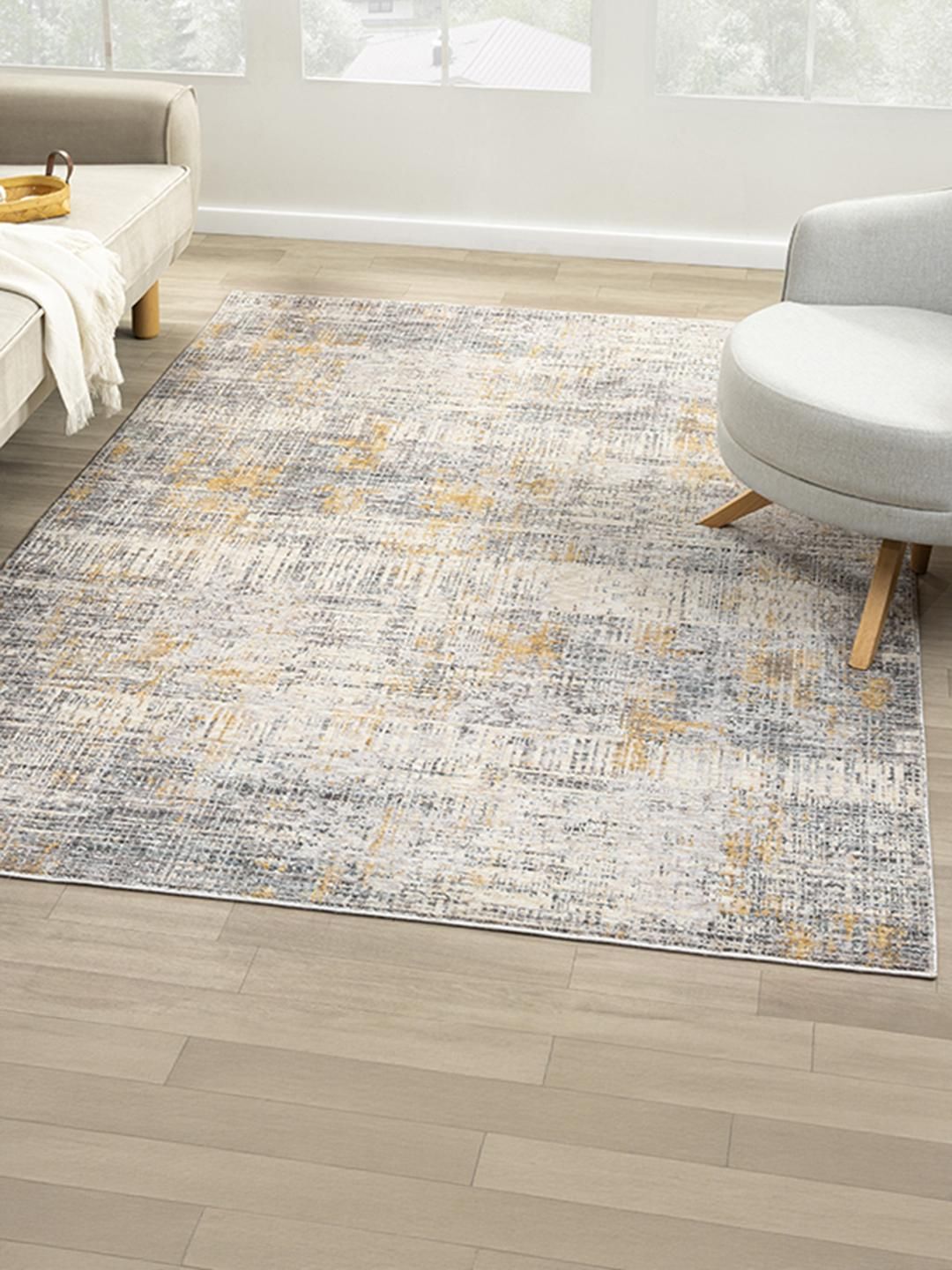 Kaleen India Multi Polyester Abstract Anti-Skid Carpets-picture-12