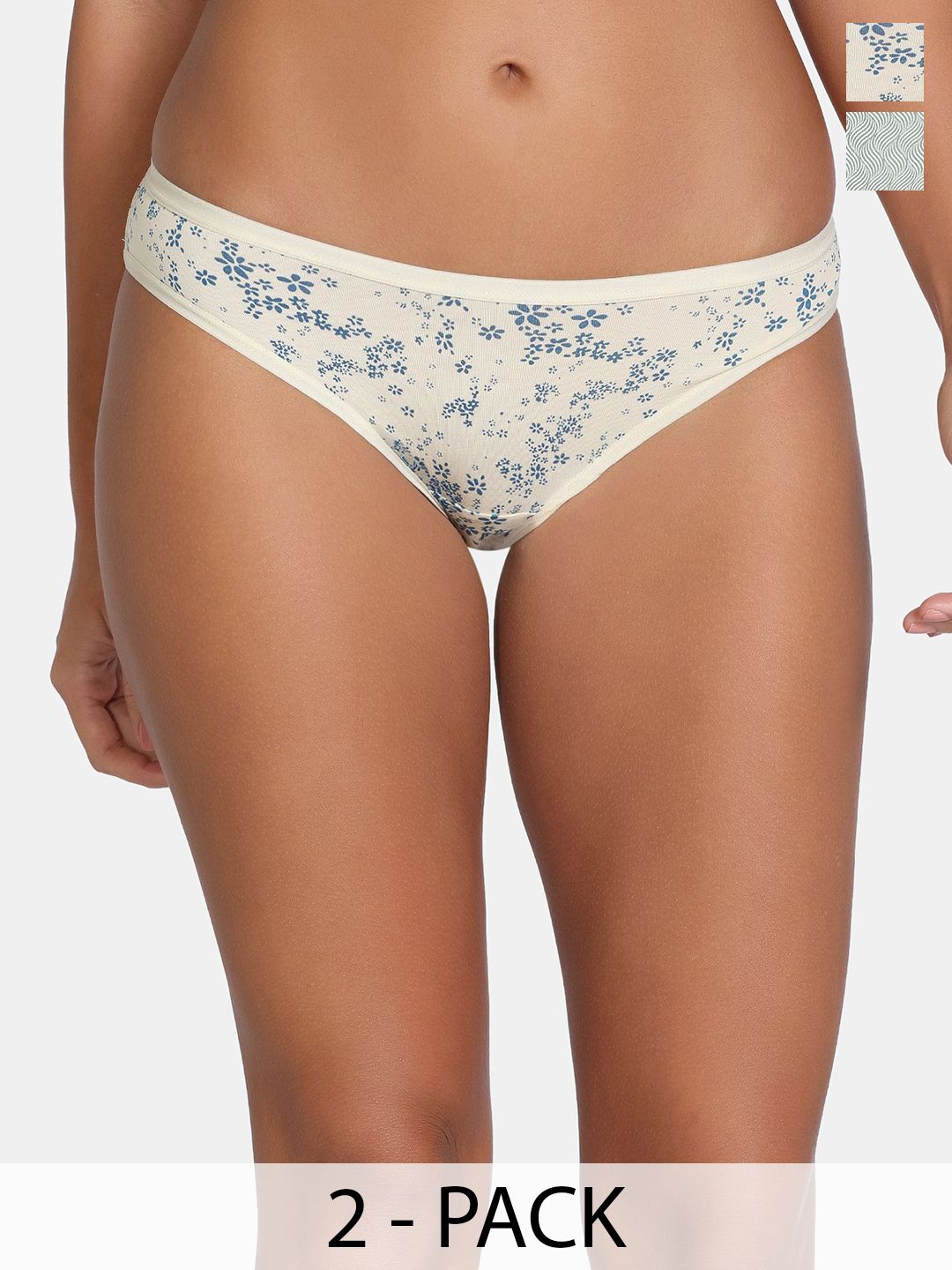 Zivame Pack Of 2 Printed Low-Rise Hipster Briefs ZI28D9-SummerSnd IbergG-picture-30