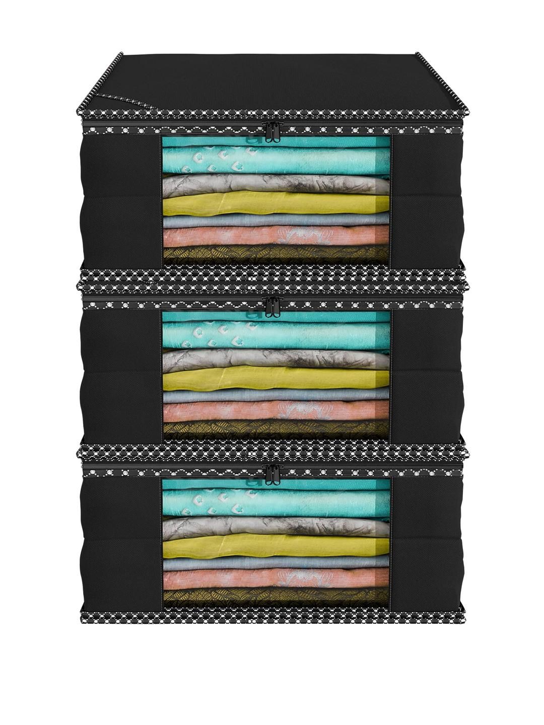 AMAK INC Black Fabric Multi-Utility Wardrobe Organisers-picture-26