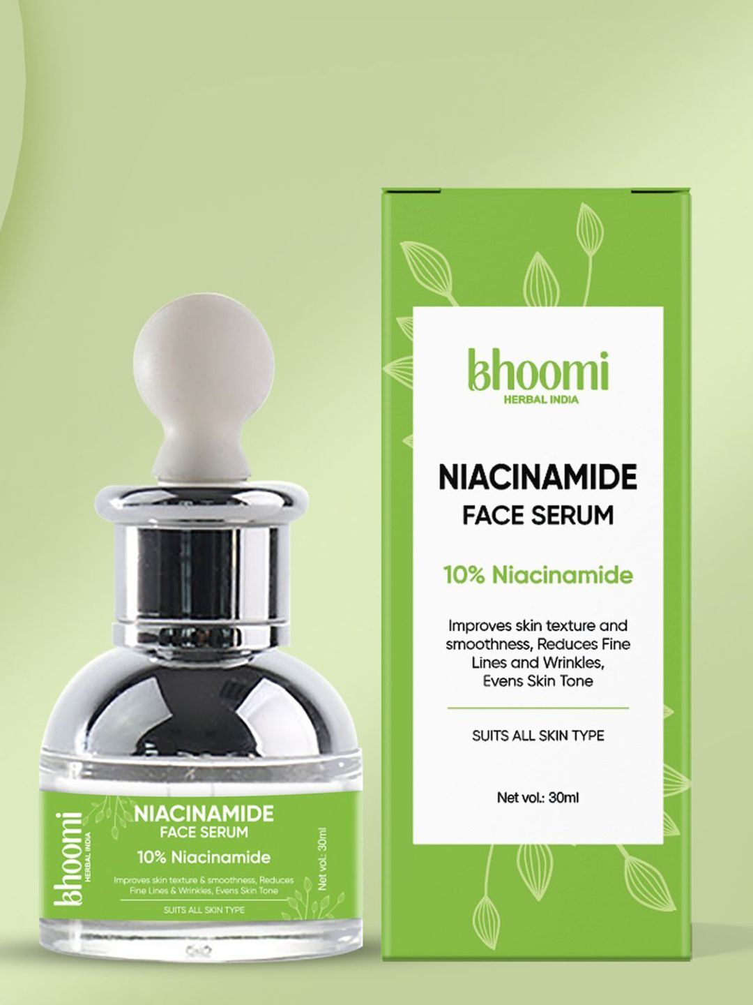 BHOOMI HERBAL INDIA Niacinamide Face Serum For Fine Lines - 30 ml-image-29