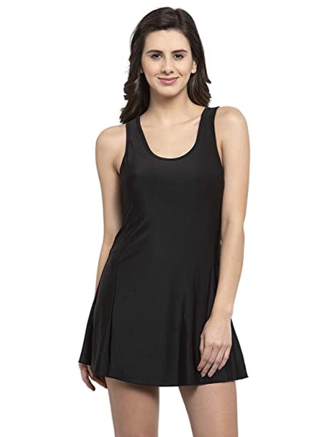 Rzlecort Women Sports Round Neck Swimming Dress-image-29