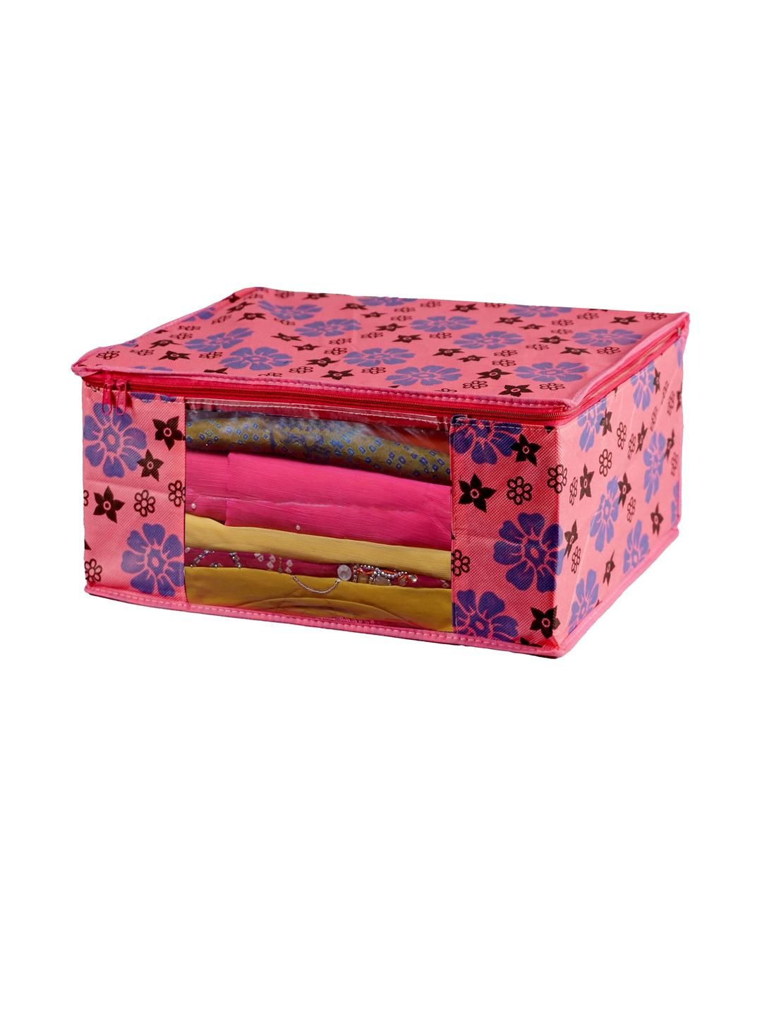 AMAK INC Pink Fabric Multi-Utility Wardrobe Organisers-picture-40