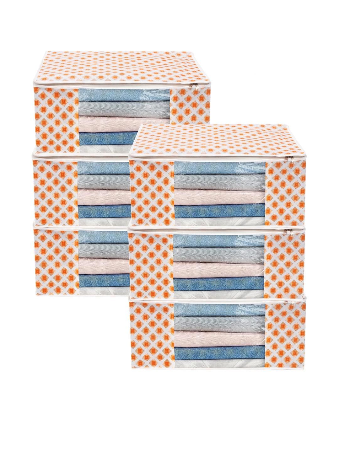 AMAK INC Orange Fabric Multi-Utility Wardrobe Organisers-picture-47