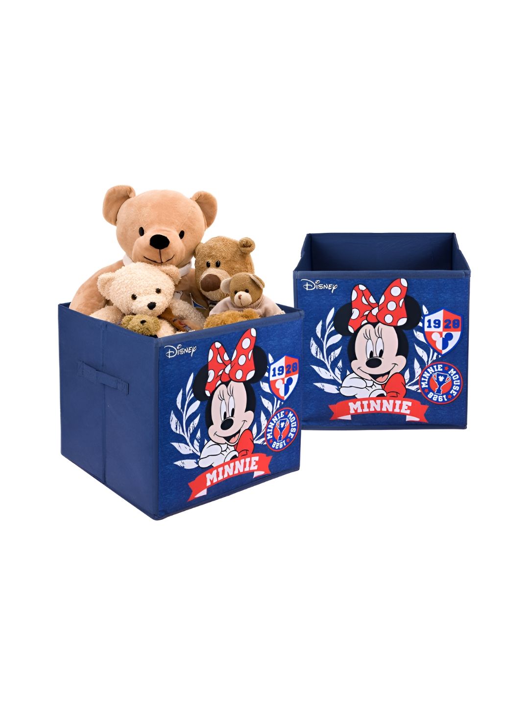 YK Navy Blue & Red 2 Pieces Minnie Printed Storage Box Organisers-picture-21