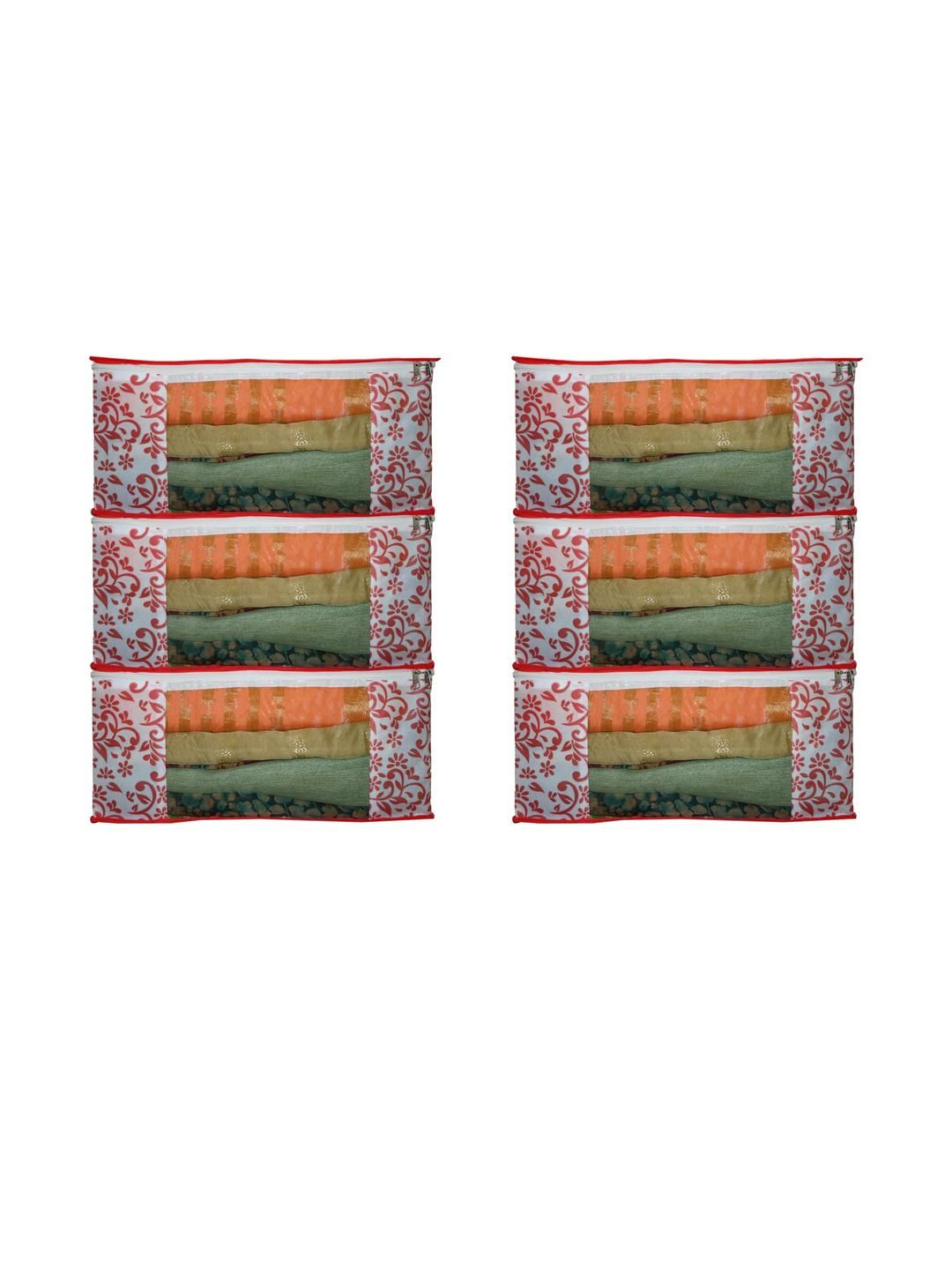AMAK INC Red Fabric Multi-Utility Wardrobe Organisers-picture-43