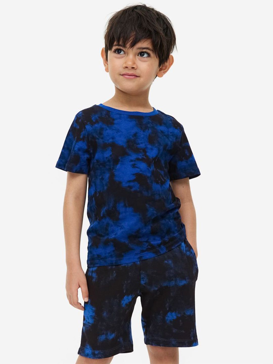 Pink Angel Kids Tie and Dye Printed Organic Cotton T-shirt With Shorts-picture-52