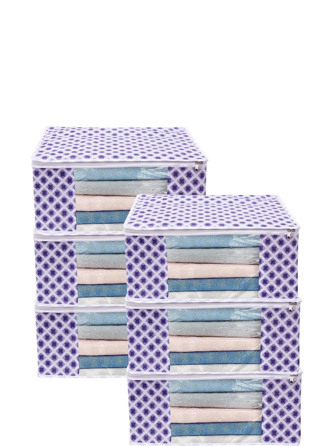 AMAK INC Blue Fabric Multi-Utility Wardrobe Organisers-picture-42
